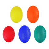 Stress Ball Finger Grip Strengthening - Set of 5 Egg Squeeze Balls with Soft Medium Firm Exercise Balls Hand Therapy