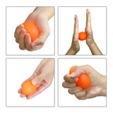 Stress Ball Finger Grip Strengthening - Set of 5 Egg Squeeze Balls with Soft Medium Firm Exercise Balls Hand Therapy