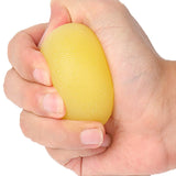 Stress Ball Finger Grip Strengthening - Set of 5 Egg Squeeze Balls with Soft Medium Firm Exercise Balls Hand Therapy