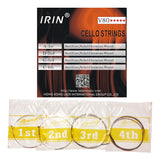 Cello Strings V80 Set (A-D-G-C) String For 4/4, 3/4, 1/2, 1/4 Cello