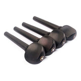 Cello Tuning Pegs 4pcs Ebony Wood for 4/4