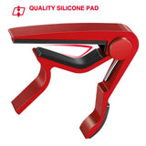 Quick Change Guitar Capo Acoustic Clip Guitar Clamp Fret Electric Red