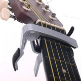 Quick Change Guitar Capo Acoustic Clip Guitar Clamp Fret Electric Silver