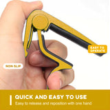 Quick Change Guitar Capo Acoustic Clip Guitar Clamp Fret Electric Yellow