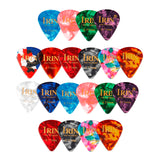 Guitar Picks Variety Pack - 25 pcs Colorful Guitar Picks Medium 0.71mm Celluloid