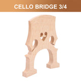 Cello Uncut Maple Wood Fitted Bridge 3/4