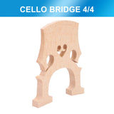 Cello Uncut Maple Wood Fitted Bridge 4/4