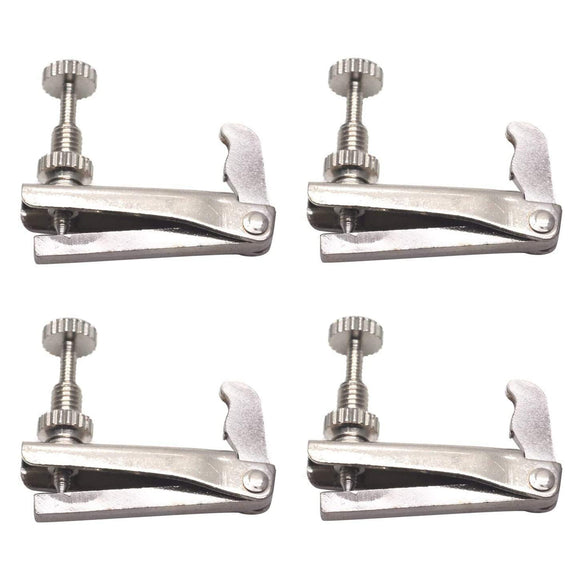 Violin Fine Tuners - Set of 4 pcs Metal Adjusters for 3/4 & 4/4