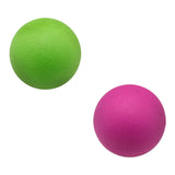 Single Lacrosse Ball Body Massage Ball - Set of 2 Myofascial Release Muscle Relief Yoga Gym Fitness Exercise Ball