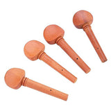 Violin Tuning Pegs with Predrilled Hole Set of 4 Jujube Wood for 4/4