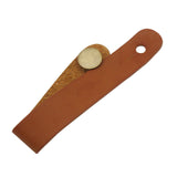 Brown Leather Guitar Neck Strap Button for Acoustic Classical Guitar