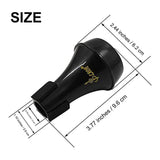 Trumpet Mute Silencer Black Practice Straight Mute Lightweight ABS Plastic