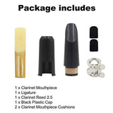 Clarinet Mouthpiece with Reed, Cushion, Cap and Ligature Replacement