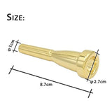 Trumpet Mouthpiece 3C Brass Gold-Plated Replacement