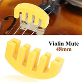 Violin Practice Mute Yellow Heavy Rubber Silencer for 4/4