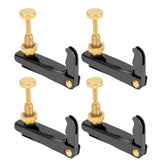 Cello Fine Tuners 4 pcs Black String Adjuster for 3/4 and 4/4 Cello