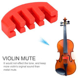 Violin Practice Mute Red Heavy Rubber Silencer for 4/4