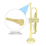 Trumpet Mouthpiece 3C Brass Gold-Plated Replacement