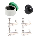 Cello Accessories Kit - Tourte Cello Mute, Natural Dark Rosin, 4 Fine Tuners