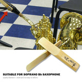 Soprano Saxophone Reeds 2.5 with case - 10 pcs Sax Reeds Replacement